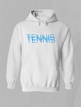 Herat Tenis Temalı Baskılı Kapüşonlu Sweatshirt-W
