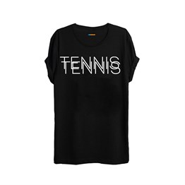 Herat Tenis Temalı Baskılı T-shirt-B