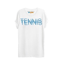 Herat Tenis Temalı Baskılı T-shirt-W