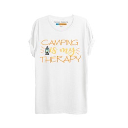Spiga Kamp Temalı Baskılı T-shirt - W